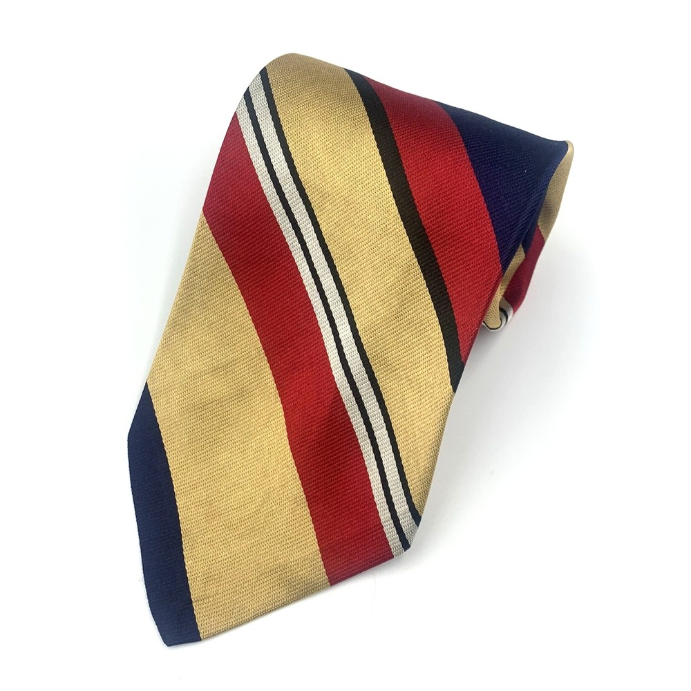 Robert Talbott House of Walsh Men's‎ 100% Repp Silk Necktie 58.5"L 3.75"W